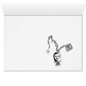 Music Doodle Girl Cards (Inside Horizontal (Bottom))