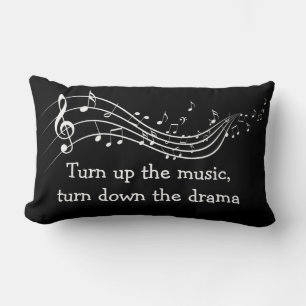 Music Drama Cotton Pillow