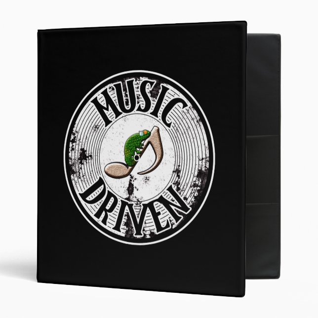 Music driven  3 ring binder (Front/Inside)
