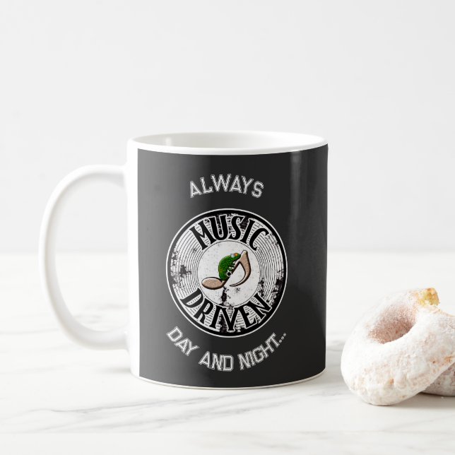 Music driven   coffee mug (With Donut)