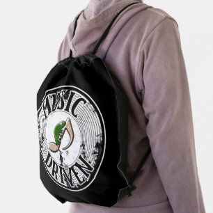 Music driven drawstring bag