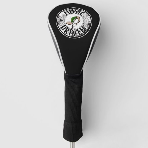 Music driven  golf head cover