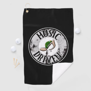 Music driven golf towel