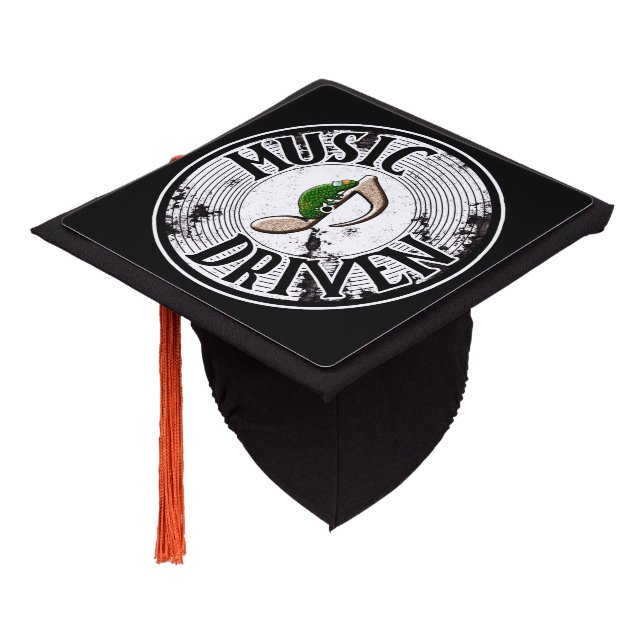 Music driven  graduation cap topper (Angled)