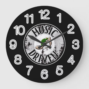 Music driven large clock