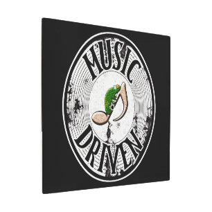 Music driven metal print