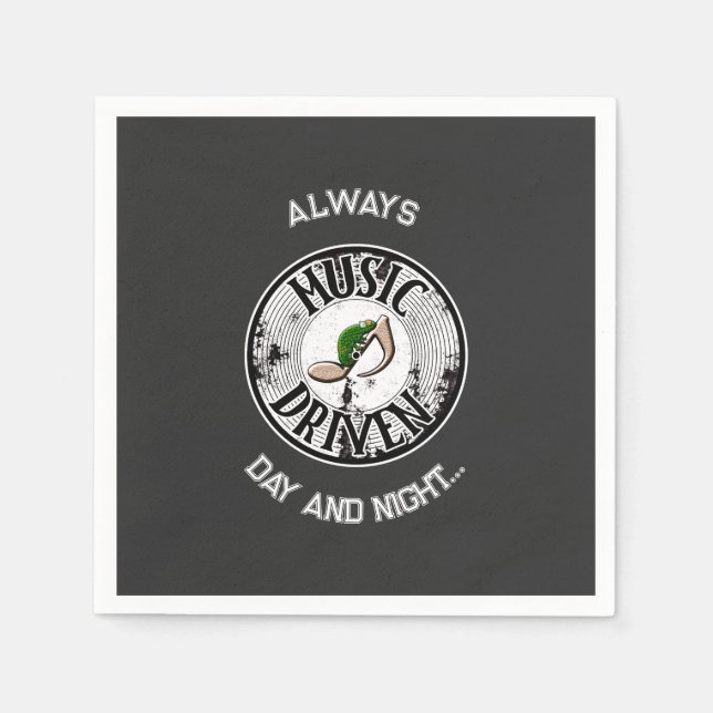 Music driven   napkins (Front)