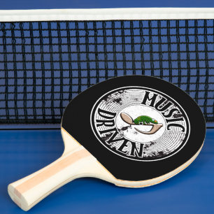 Music driven ping pong paddle