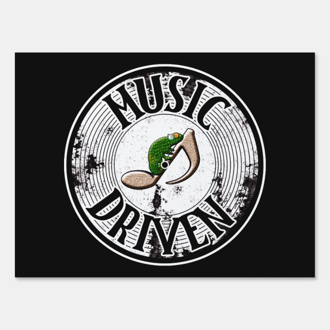 Music driven  sign (Front)