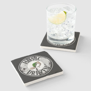 Music driven stone coaster