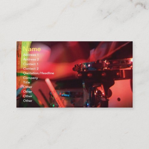 Music Drum Business Card