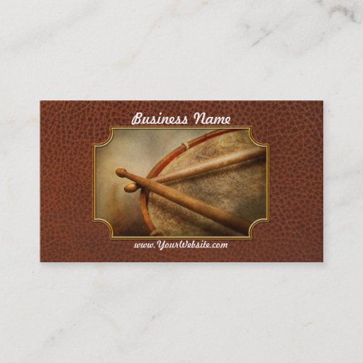 Customizable Music - Drum - Cadence Business Card
