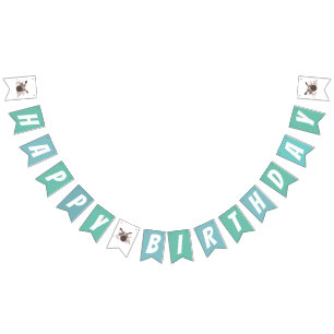 music, drum set, birthday, BUNNING BANNER