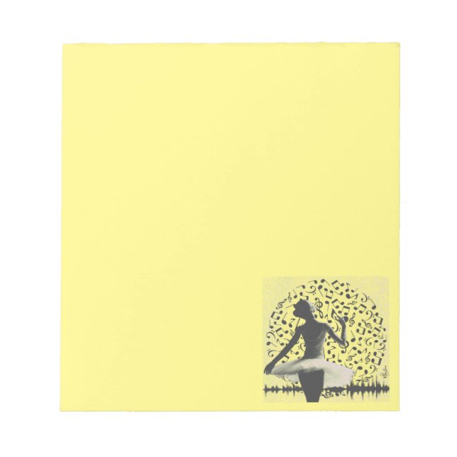 Music - Echoing your Self (papeterie version) Notepad (Front)