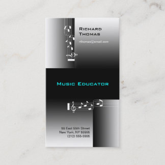 Music Educator Business Card Note