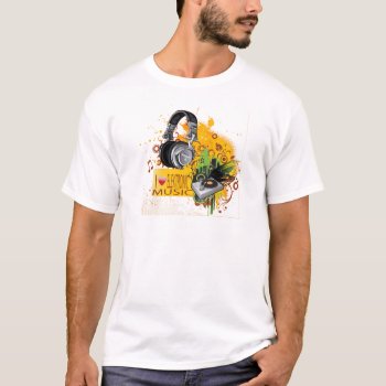 Music Electronic T-shirt by elmasca25 at Zazzle