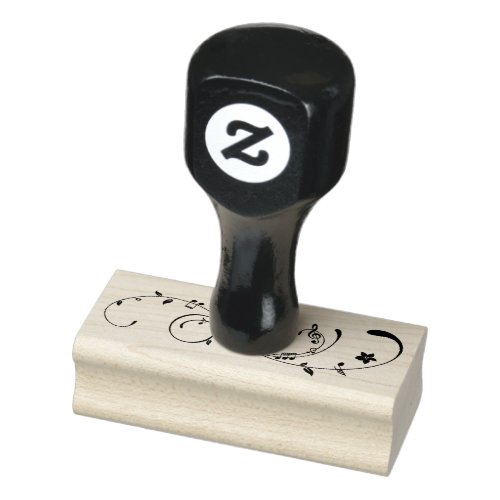 music elements rubber stamp