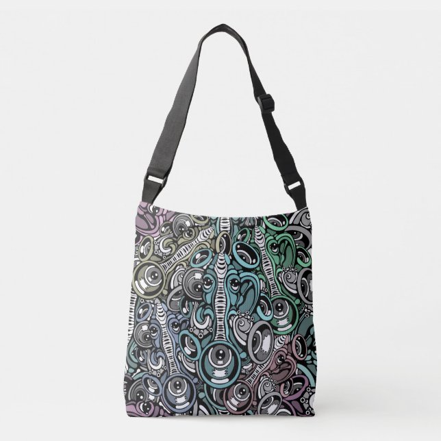 music elephant crossbody bag (Front)