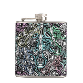 music elephant hip flask