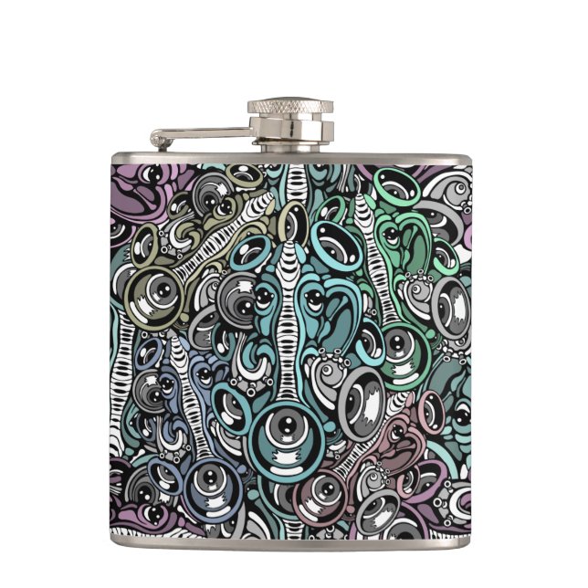music elephant hip flask (Front)