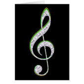 MUSIC Emerald and Diamond Treble Clef (Front)