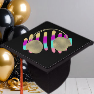 Music Entertainment Degree Foil 2019 Grad Graduation Cap Topper