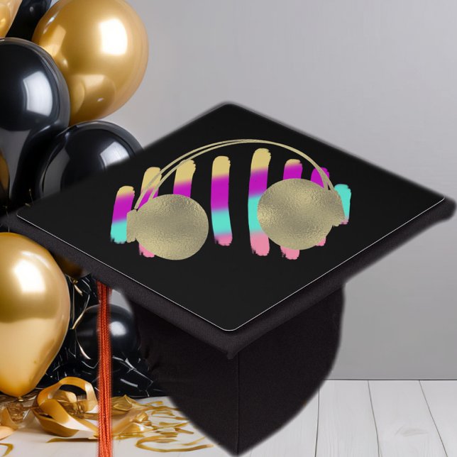 Music Entertainment Degree Foil 2019 Grad Graduation Cap Topper (Creator Uploaded)