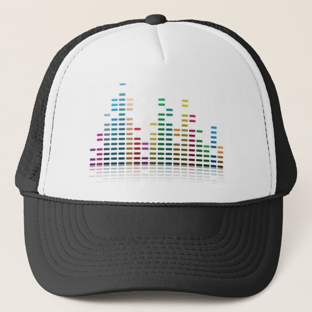 music equalizer trucker hat (Front)