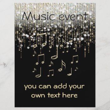 Music Event Celebration Party Flyer by musickitten at Zazzle