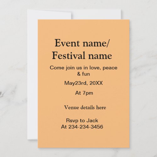 Music event festival name details here add date ye invitation
