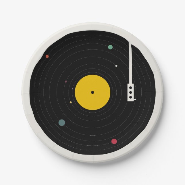 Music Everywhere | Florent Bodart Paper Plates (Front)
