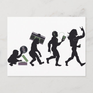 Music Evolution Postcard