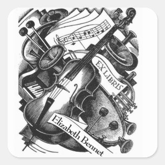 Music Ex Libris bookplate