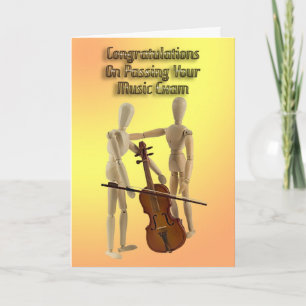 Music exam congratulations card