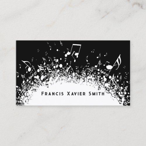 music explosion background business card