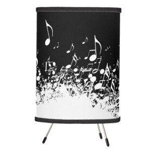music explosion black and white table lamp
