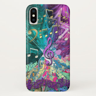 Music Explosion iPhone X Case