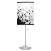 music explosion design black and white table lamp (Left)