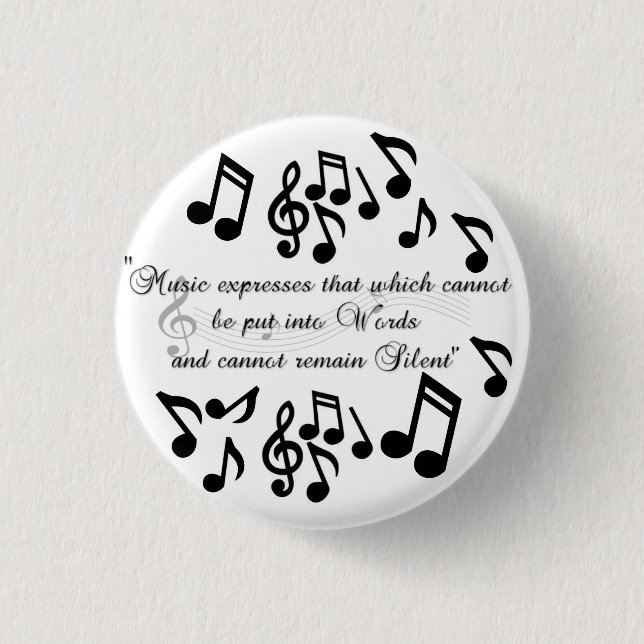 Music Expresses Pinback Button (Front)