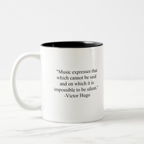 Music expresses Two_Tone coffee mug