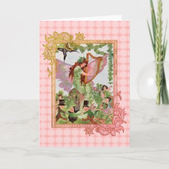 Music Faerie Playing Music  Card by pinkpassions at Zazzle