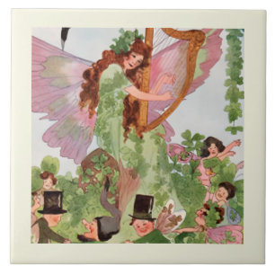 Music Faerie Playing Music Ceramic Tile