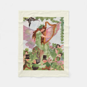 Music Faerie Playing Music Fleece Blanket