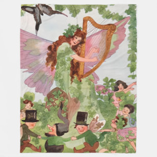 Music Faerie Playing Music Fleece Blanket