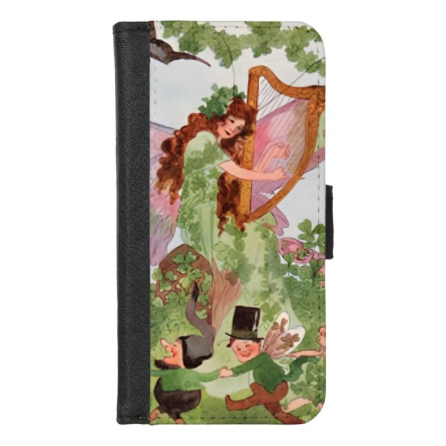 Music Faerie Playing Music iPhone Wallet Case (Front)