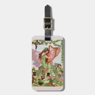Music Faerie Playing Music Luggage Tag