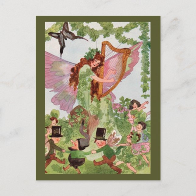 Music Faerie Playing Music Postcard (Front)
