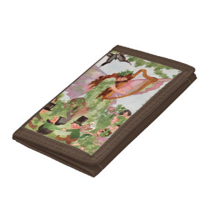 Music Faerie Playing Music Trifold Wallet