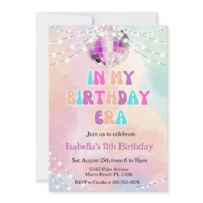 Music Fan In My Birthday Era Birthday Invitation