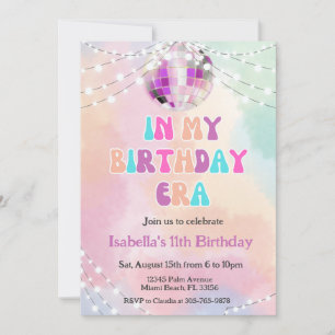 Music Fan In My Birthday Era Birthday Invitation